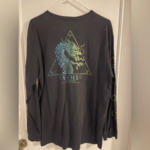 Vans Classic Off The Wall Black Long Sleeve Tee